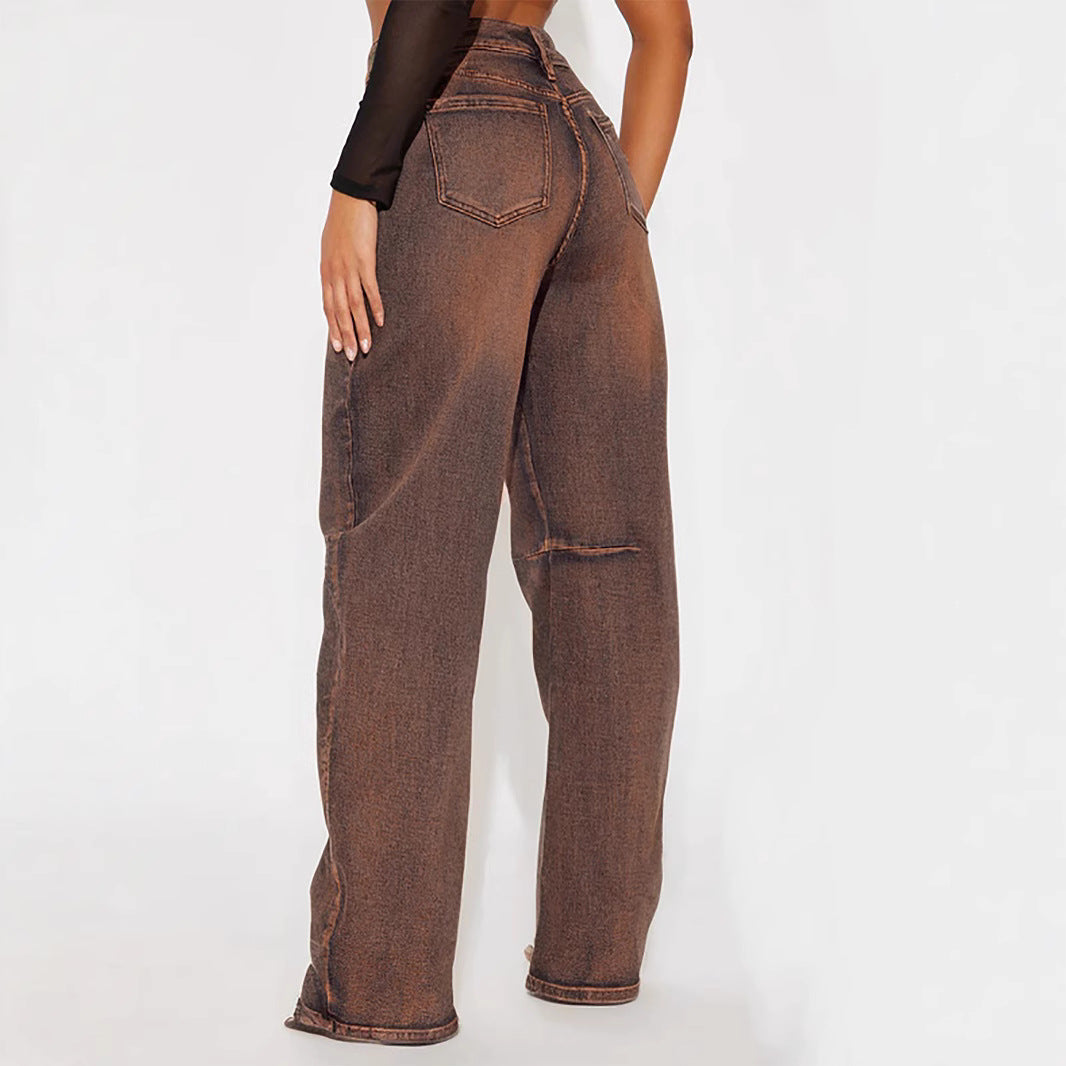 Damer Bred Jeans Stilla