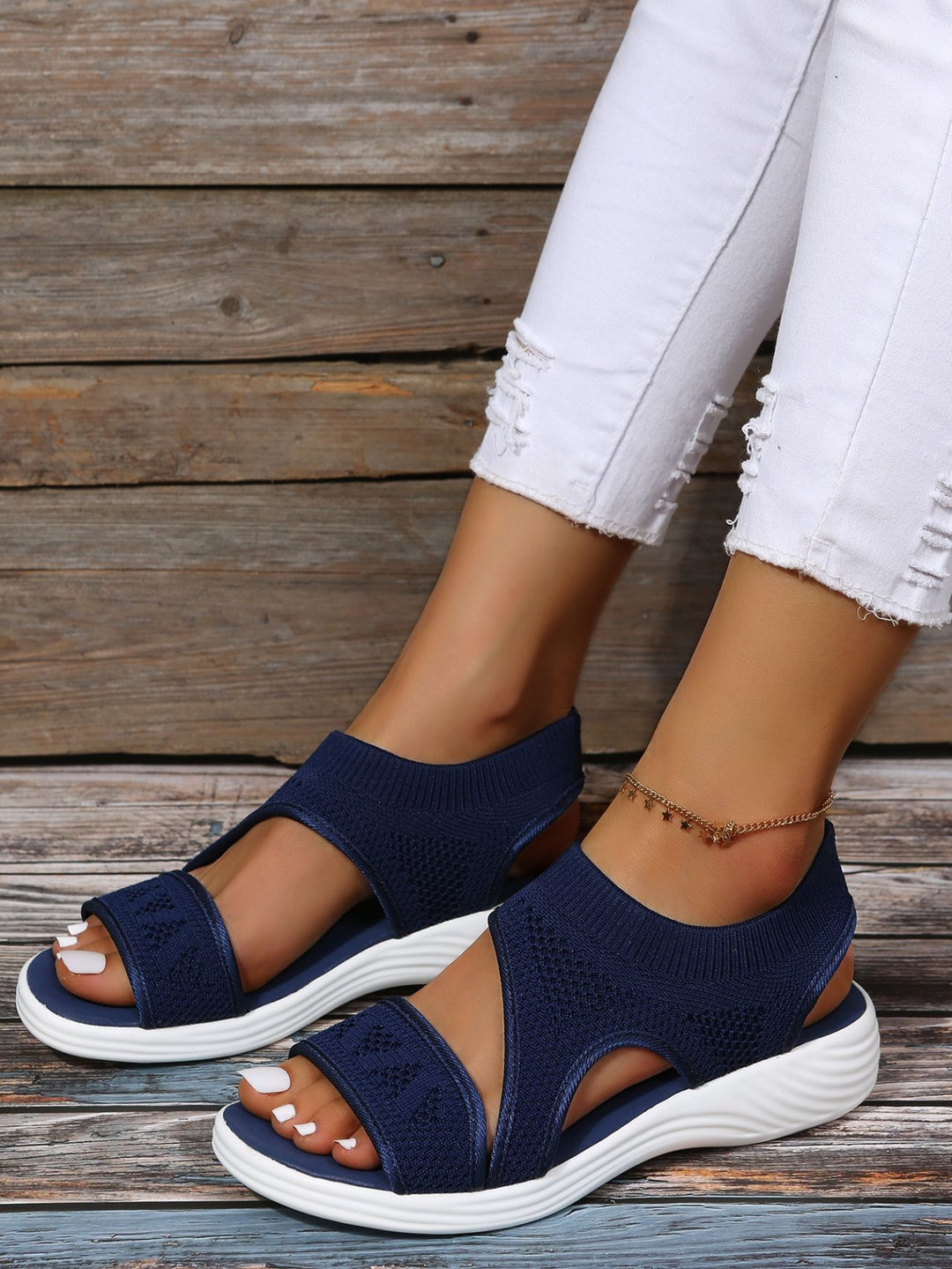Dame Komfortable Sport-Sandaler med ergonomisk Sål Stilla