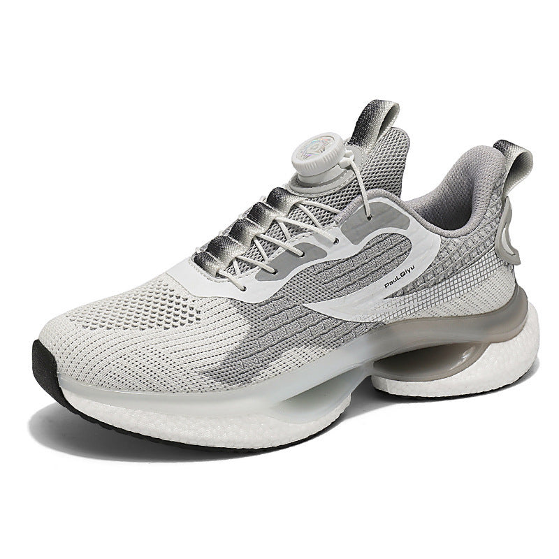 Unisex nan åndbar løbesko med drejepumpe og reaktiv mellemsål Skovae