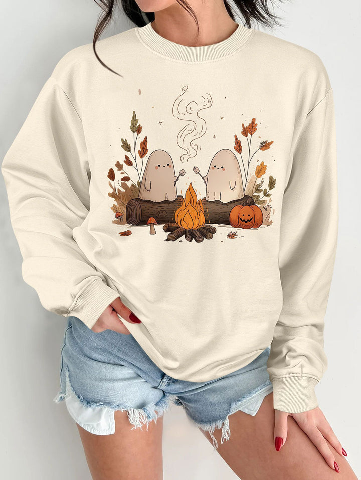 Kvinders sweatshirt med legende spookymotiv og behagelig pasform Stilla