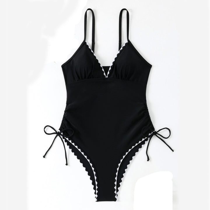 Dame Elegant Badedragt med raffineret ruffle dekoration Skovae