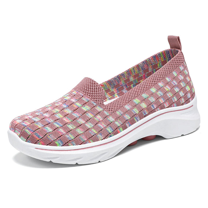 Dame Bekvemme Slip-On Sko med elastisk Overdel og fleksibel Sål Stilla