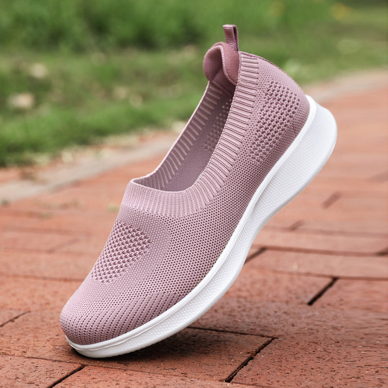 Damer nan nahtløs Slip-On komfortsko med elastisk mesh-overdel og fjederlet EVA-sål Skovae