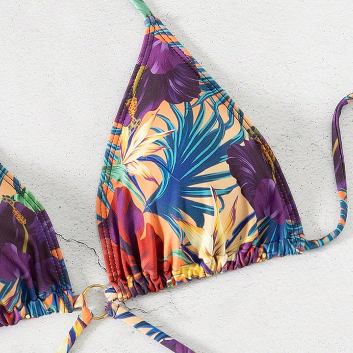 Dame bikini-sæt med floralt design Stilla
