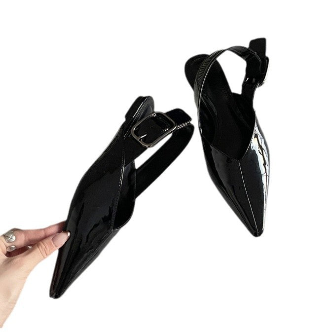 Dame Slingback Ballerinas med spids tå og elegant remdesign Stilla