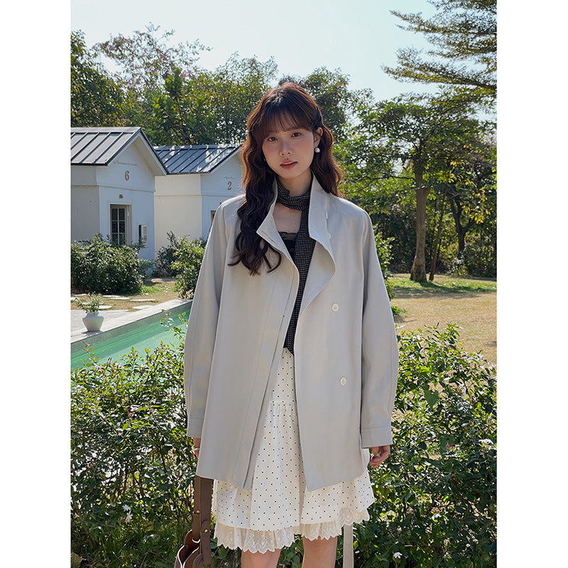 Dame Oversized Trenchcoat med fashionable detaljer Stilla