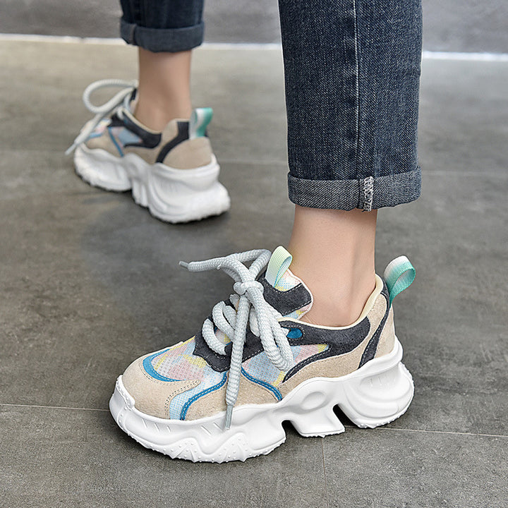Dame Sporty Chunky-sneakers med åndbart overfladestruktur og innovativt støddæmpningssystem Stilla