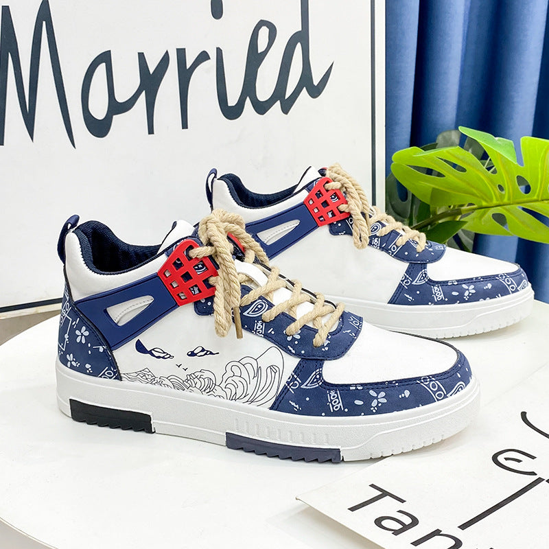 Femme Kunstneriske High-Top Sneakers Stilla