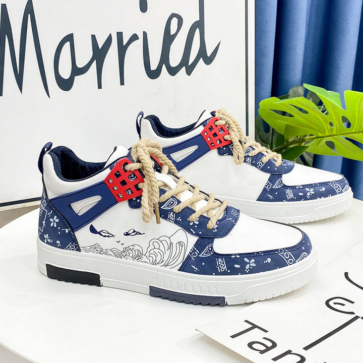 Femme Kunstneriske High-Top Sneakers Stilla