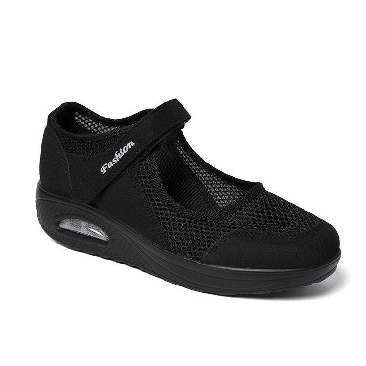 Dame Komfortable Slip-On Sneakers med åndbar netstruktur Stilla