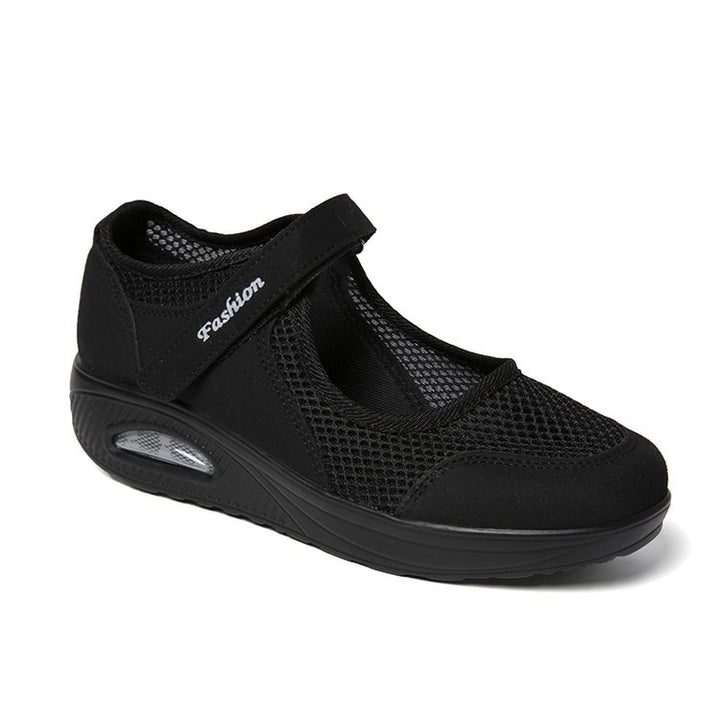 Dame Komfortable Slip-On Sneakers med åndbar netstruktur Stilla