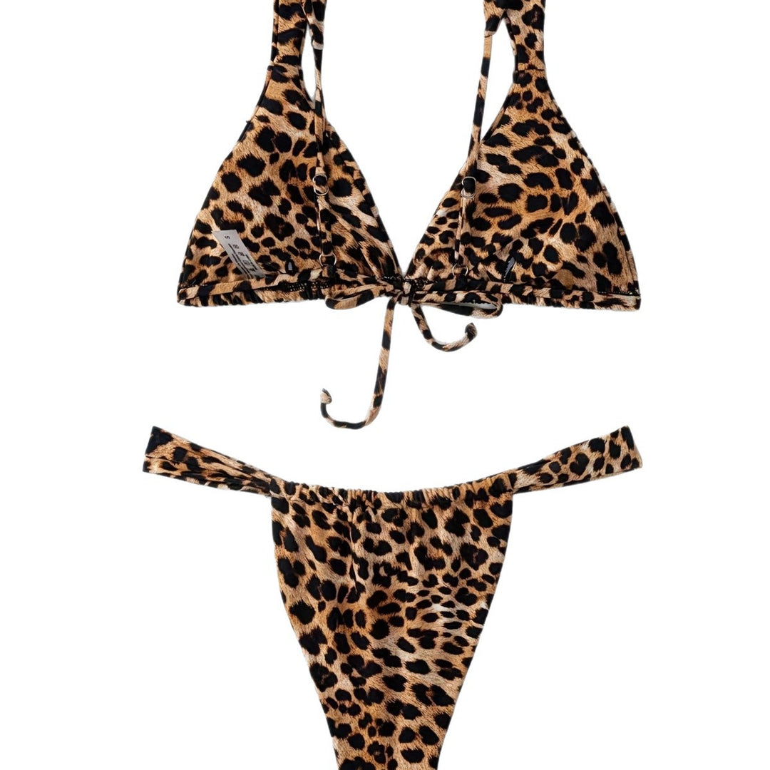 Dame Triangel-Bikini med raffineret dyreprint Skovae