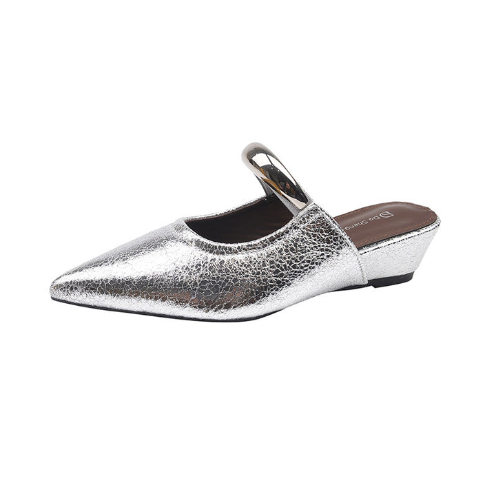 Dame spidse Slingback-muler med slankt spændeakcent Stilla