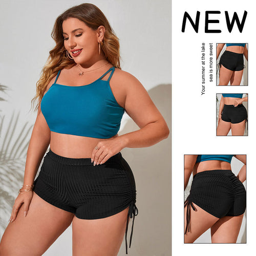 Dame shorts med sidelæns flæsedetail Skovae