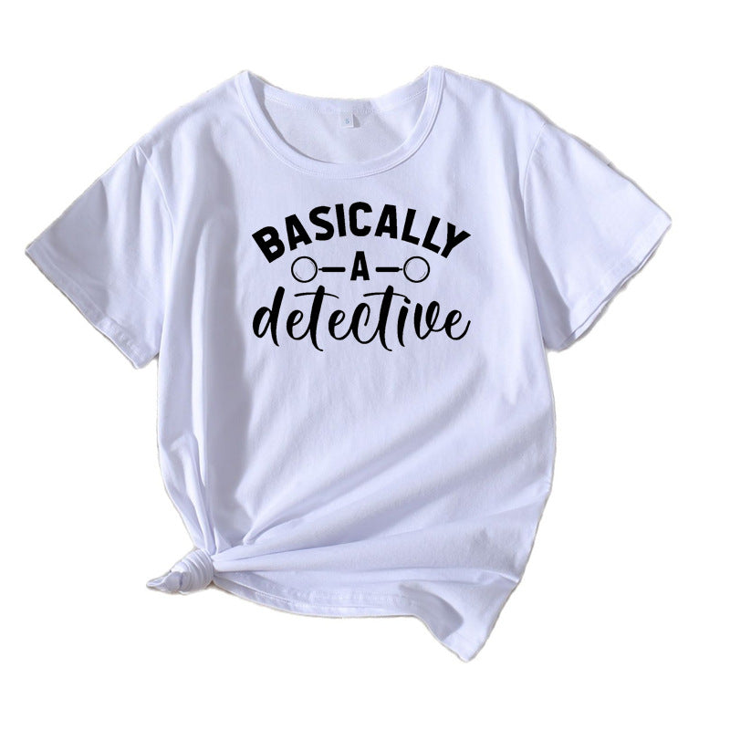 Kvinder Skør Detektiv Humor T-Shirt Stilla