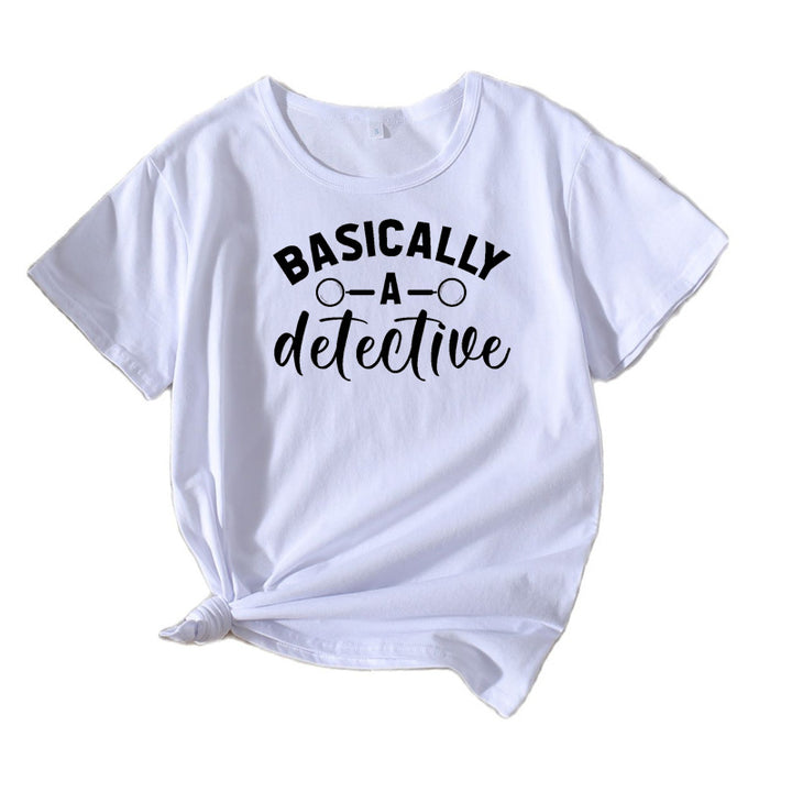 Kvinder Skør Detektiv Humor T-Shirt Stilla