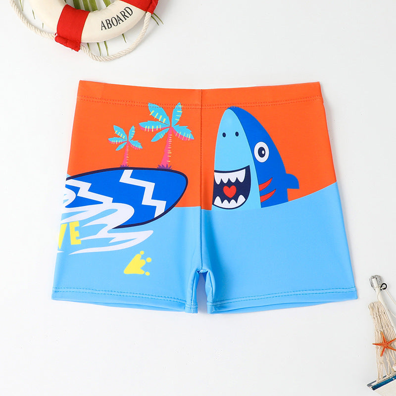 Drengernes bad shorts med maritimt motiv Skovae