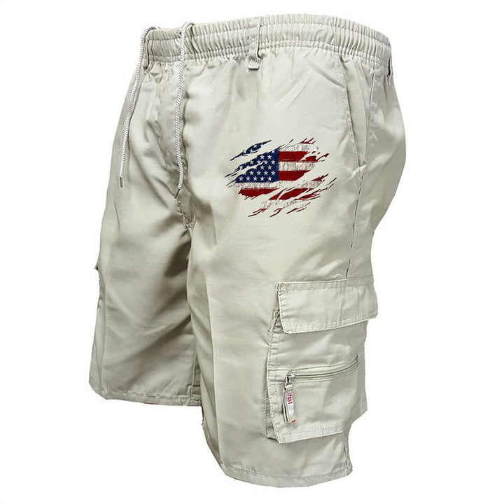 Herre cargo shorts med praktiske sidelommer og elastisk talje Skovae