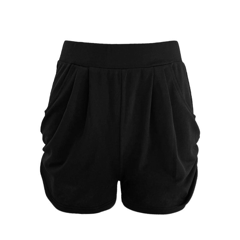 Dame Løse Shorts med høje lommer og folder Stilla