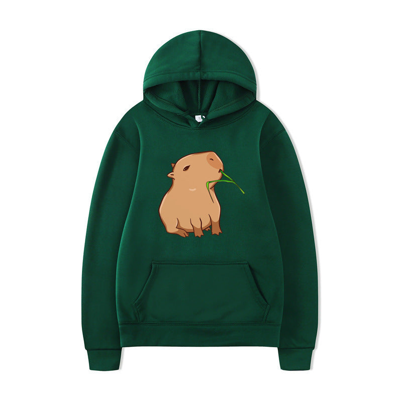 Kvinders hoodie med sjovt dyre design og behagelig pasform Skovae