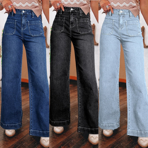 Dame Løst skåret Jeans med høj talje Stilla