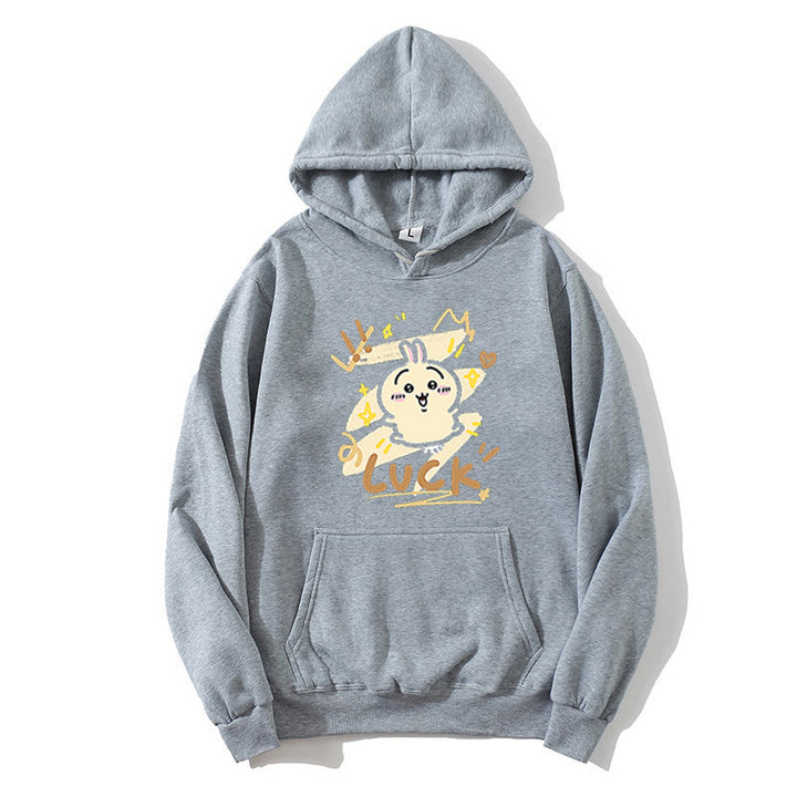Kvinder hoodie med sjov kanin design Skovae