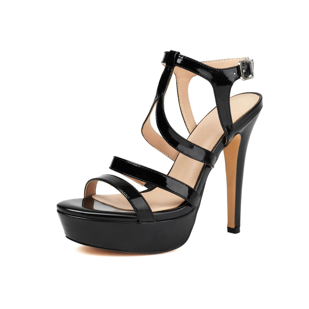 Dame Strappy High Platform Hæle med flot ankelrem Stilla