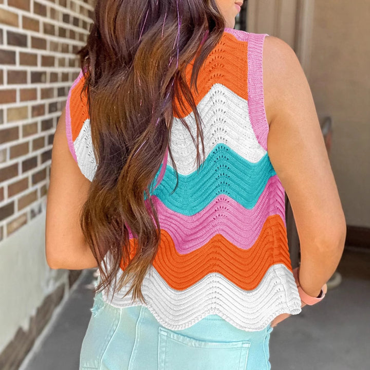 Femme Sommer Chevron Striktop Stilla