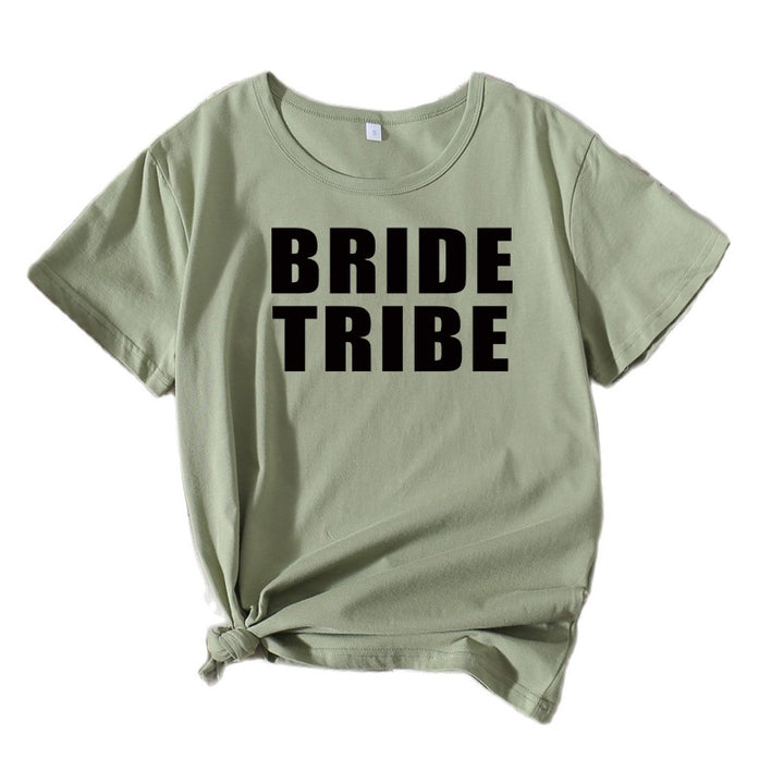 Kvinder Fritid Brudetribe Grafik T-shirt Stilla
