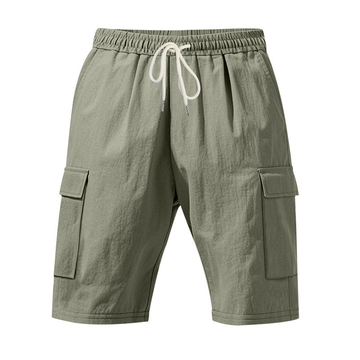 Herrer cargo-shorts med flere praktiske lommer og elastisk talje Stilla