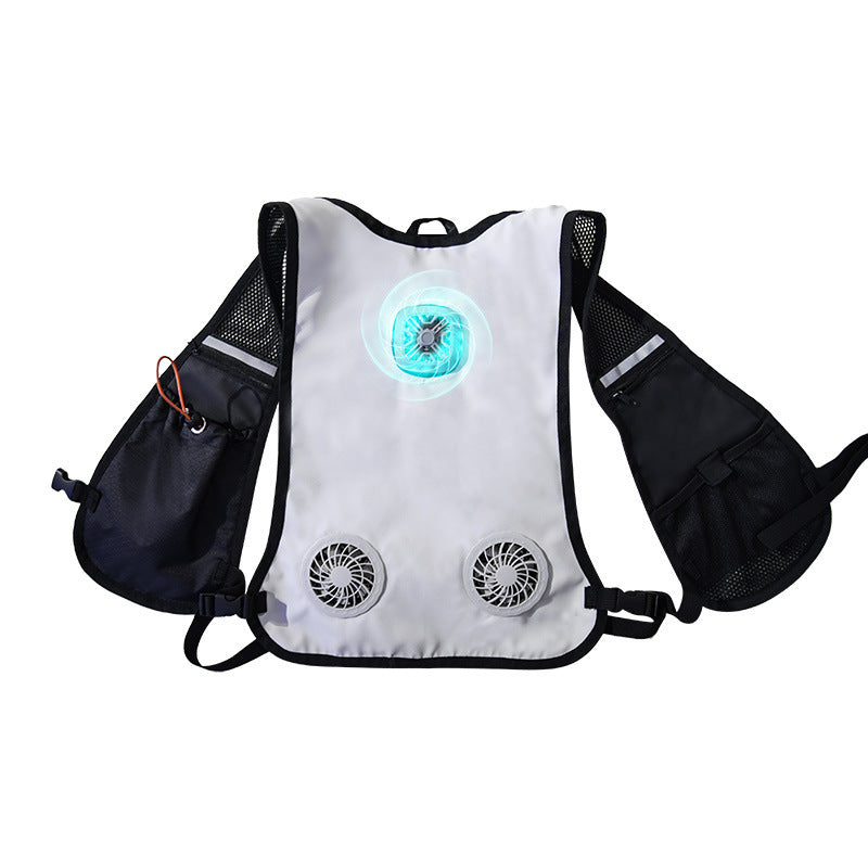 Herrer nan Ventilationskølevest med integrerede blæsere og åndbart mesh Skovae