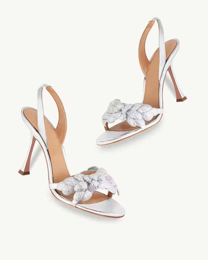 Femme Strappy Højhælede Sandaler med dekorative Knoten detaljer Stilla