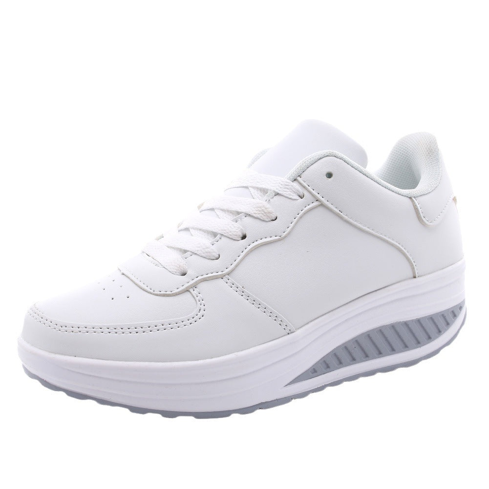 Dame nan støttende komfort sneakers med kileformet dæmpningssål og perforeret forreste kappe Skovae