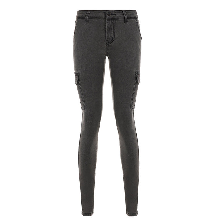 Herren cargo jeans i moderne slim-fit stil Skovae