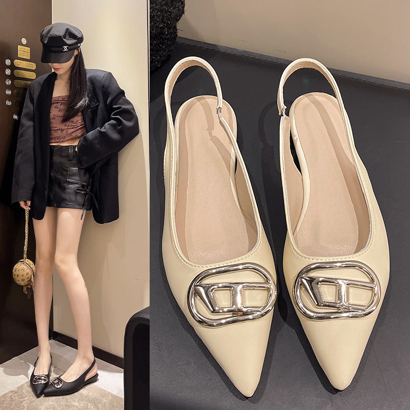 Dame elegante Slingpumps med moderne spænde-detalje og behagelig pasform Stilla