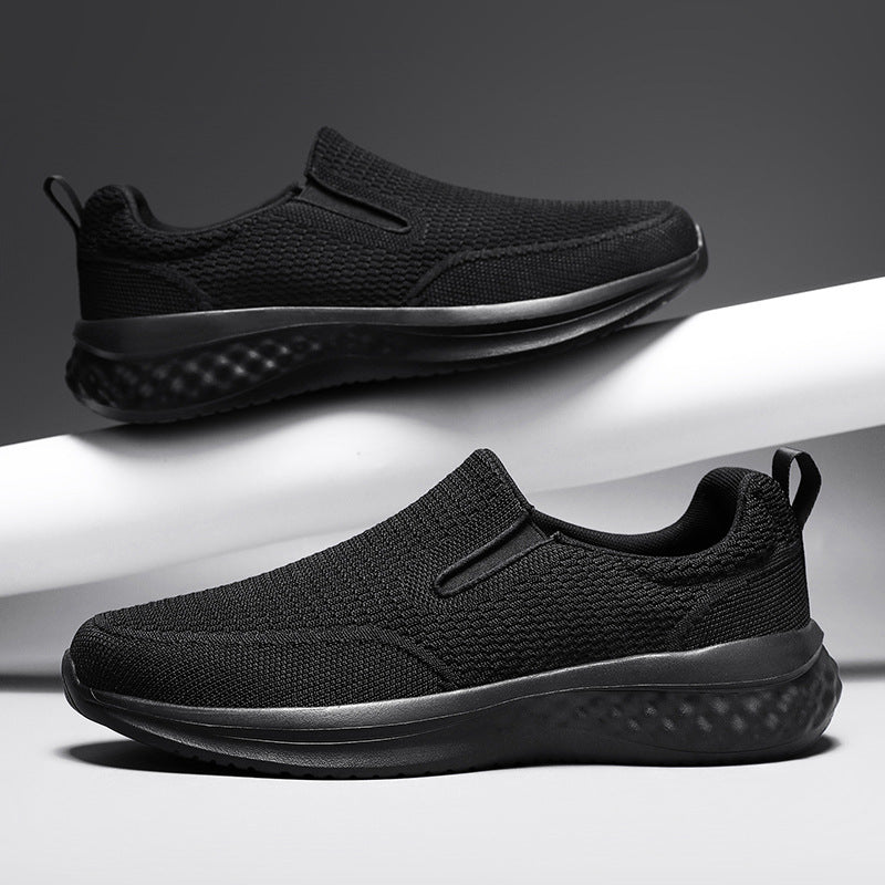 Unisex nan nahtløs slip-on sneakers med viskoelastisk indlægssål, fleksibel dæmpningssåle og åndbart strikoverdel Skovae