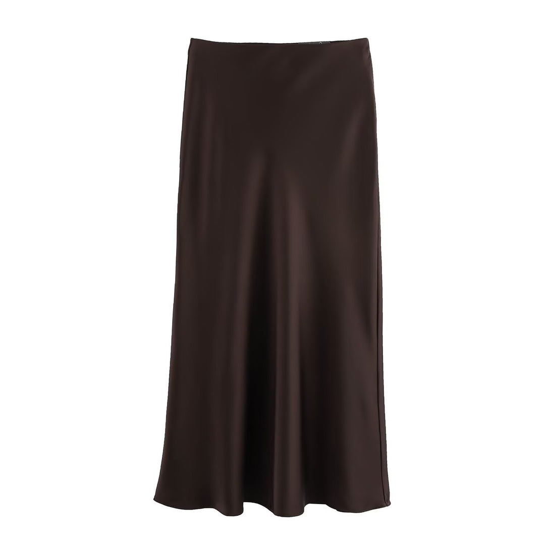 Dame lang satin skirt Skovae