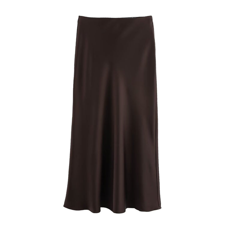 Dame lang satin skirt Skovae