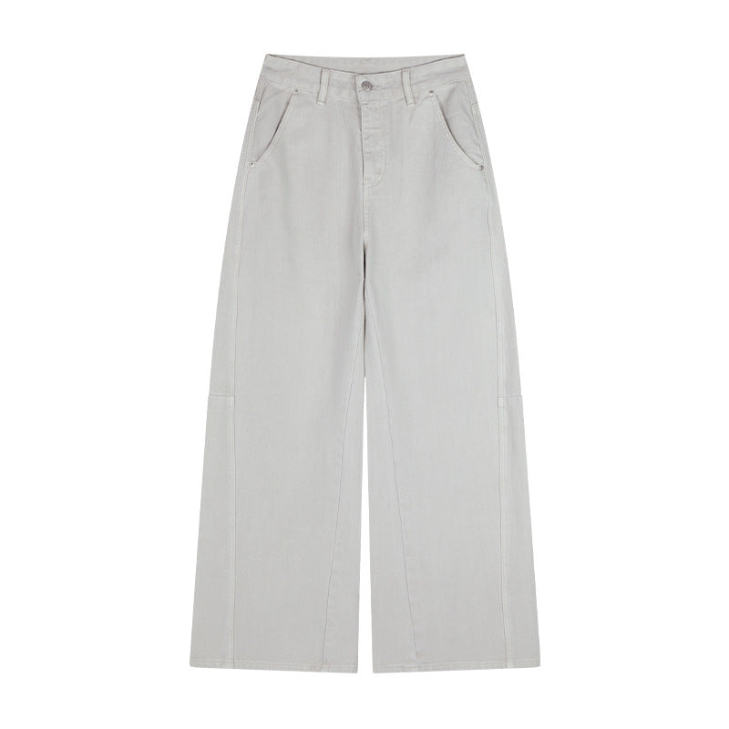 Dame bredskårne cargo-jeans med sidelommer Stilla