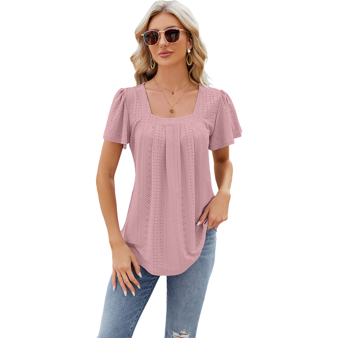 Damebluse med romantisk spidsmønster Stilla