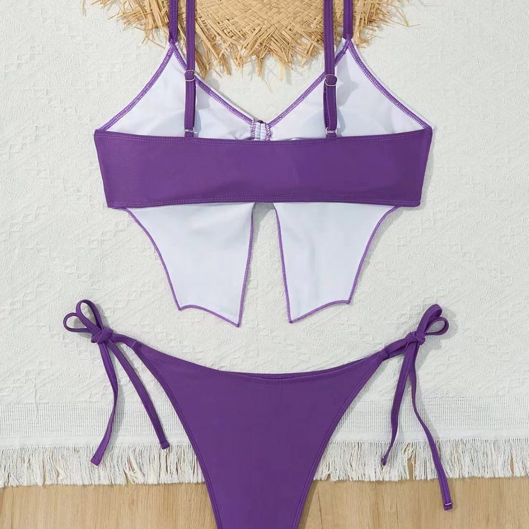 Dame bikinisæt med legende sommerfugledesign Skovae