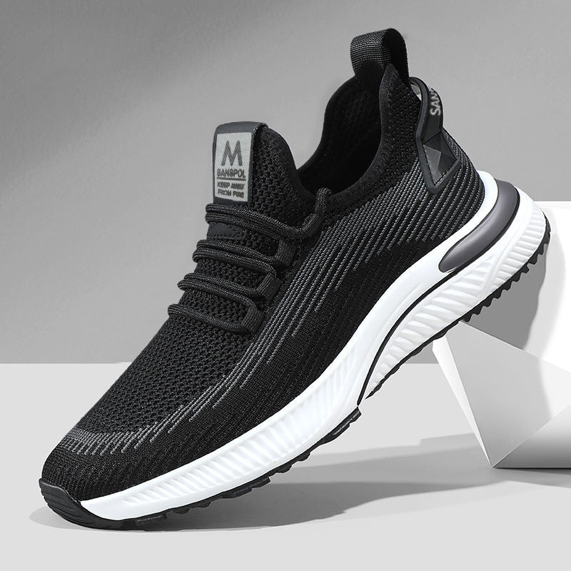 Herrer Åndbare Løbesneakers med let støddæmpningsteknologi og fleksibelt overmateriale Stilla