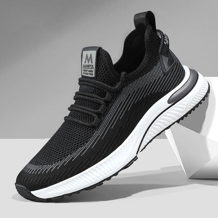 Herrer Åndbare Løbesneakers med let støddæmpningsteknologi og fleksibelt overmateriale Stilla