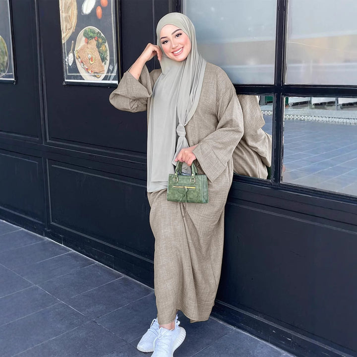 Dame Mode Kaftan med Bred Skæring Stilla