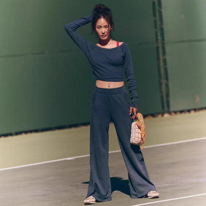 Kvinders komfortable sports loungewear sæt i casual snit Skovae