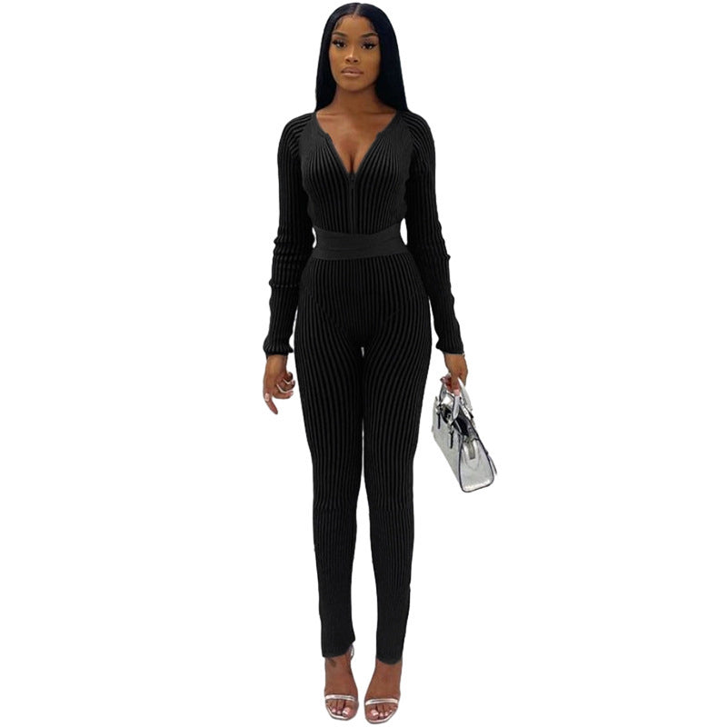 Damer Elegant Jumpsuit med gennemsigtige ærmeløsninger og figurtilpasset snit Stilla