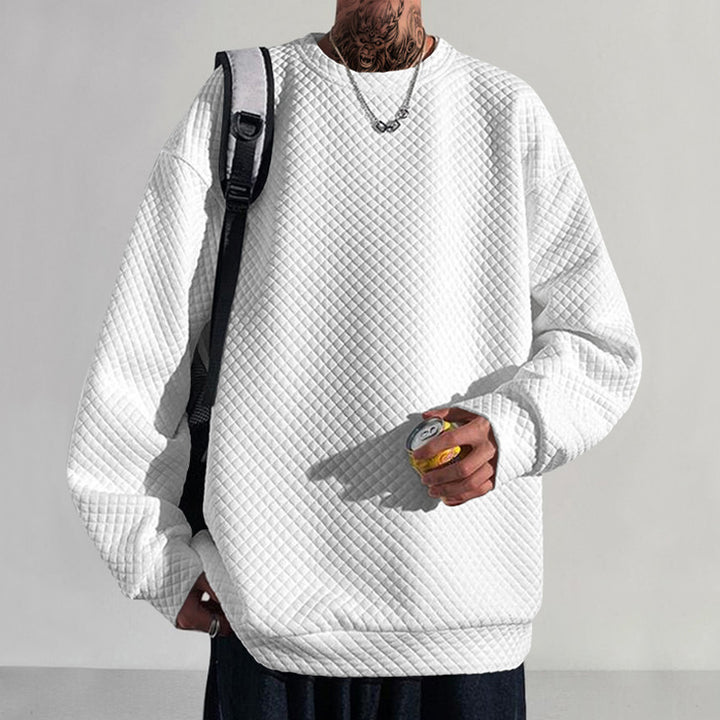 Herrer Oversized Sweatshirt med struktureret design Stilla