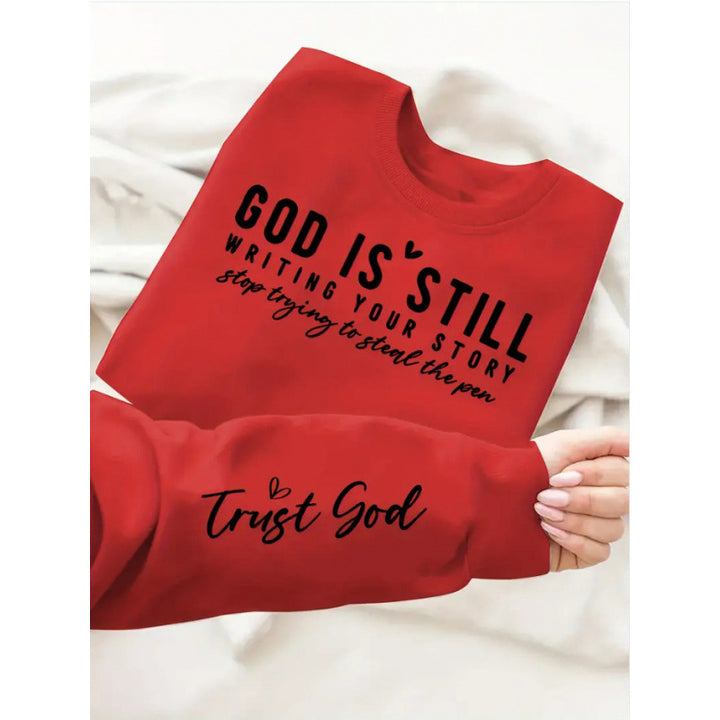 Kvinders sweater med inspirerende print og afslappet snit Stilla