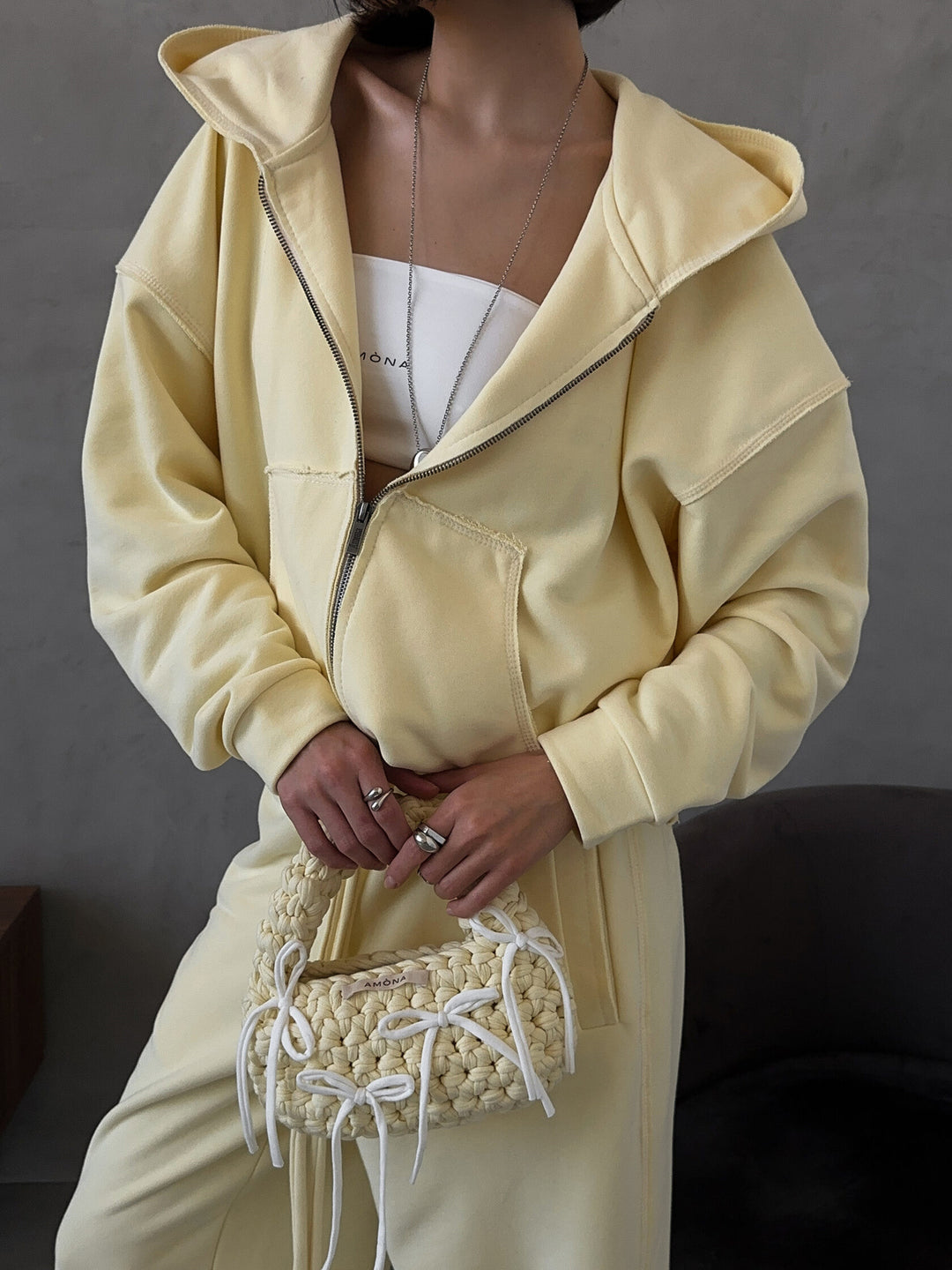 Women's comfortable oversized hoodie and loose jogger pants set Skovae