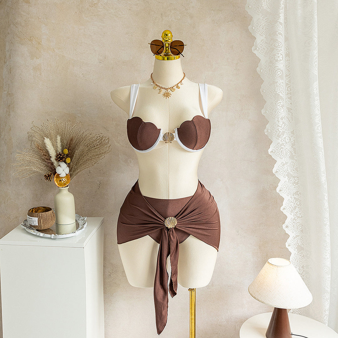 Dame bikini med innovativt muslingedesign Skovae